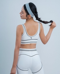 Áo bra thể thao nữ cổ U phối viền