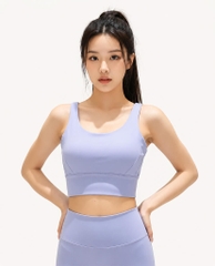 Áo bra thể thao nữ bản to cổ tròn