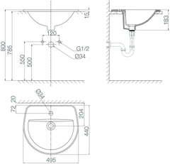 Chậu bán dương bàn CD12