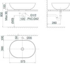 Chậu dương bàn CD15