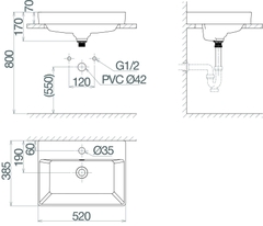 Chậu bán dương bàn V29