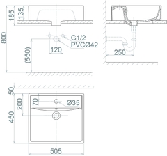 Chậu dương bàn V42M