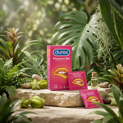 Bao cao du Durex Pleasuremax 12s siêu mỏng, nhám, 54mm