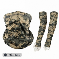 Bộ Khăn đa năng + Găng cánh tay chống nắng UPF 50+ - EX2