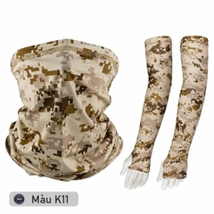 Bộ Khăn đa năng + Găng cánh tay chống nắng UPF 50+ - EX2