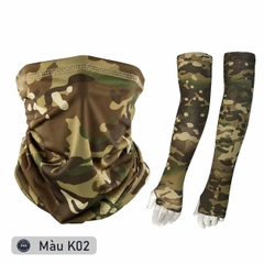 Bộ Khăn đa năng + Găng cánh tay chống nắng UPF 50+ - EX2