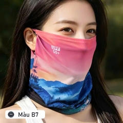 Khăn trùm mặt nữ chống nắng UPF 50+ đa năng - EX1