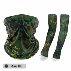 Bộ Khăn đa năng + Găng cánh tay chống nắng UPF 50+ - EX2