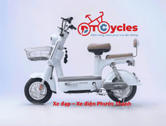 Xe điện Hitasa Q8 Bánh lùn màu Xanh Ngọc