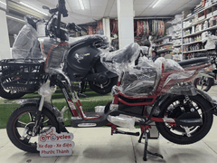 Xe đạp điện Sonsu Ruby bánh lùn màu Đỏ