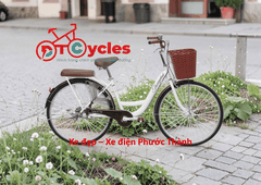 Xe đạp nữ Thống Nhất New 24 2026 màu Trắng