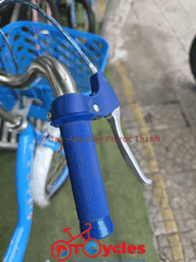 Xe đạp trẻ em nữ PTCYCLES Windows 500 Sườn đơn thiên nga màu Xanh Biển