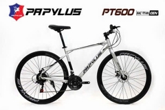 Xe đạp Touring PAPYLUS PT600 màu Bạc Titan