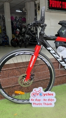 Xe đạp Touring Azure AG700 màu Đen-Đỏ