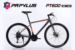 Xe đạp Touring PAPYLUS PT600 màu Ghi-Đen