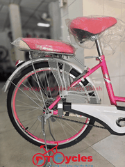 Xe đạp nữ PTCYCLES Windows 580 Sườn đơn thiên nga màu Hồng