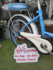 Xe đạp trẻ em nữ PTCYCLES Windows 500 Sườn đơn thiên nga màu Xanh Biển