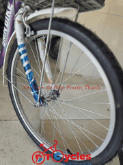 Xe đạp nữ PTCYCLES Windows 580 Sườn đơn thiên nga màu Tím