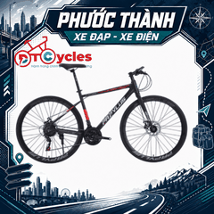 Xe đạp Touring PAPYLUS PT600 màu Đen-Đỏ
