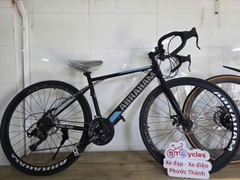 Xe đạp đua Abraham Bánh 700c Hợp Kim màu Đen-Xanh dương