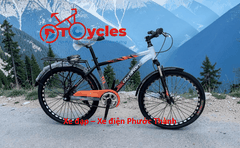 Xe đạp địa hình Abraham Bánh 26 inch 1-Speed màu Cam-Đen