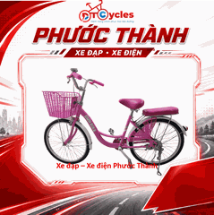Xe đạp nữ PTCYCLES Windows 580 Sườn đơn thiên nga màu Hồng 2