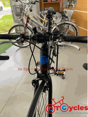 Xe đạp đua BlackLine Bánh 700c Khung nhôm màu Đen-Xanh dương