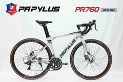 Xe đạp đua PAPYLUS PR760 màu Ghi Sứ
