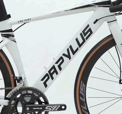 Xe đạp đua PAPYLUS PR760 màu Ghi Sứ