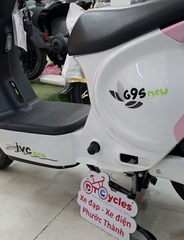 Xe điện JVC G9 NEW màu Trắng-Hồng