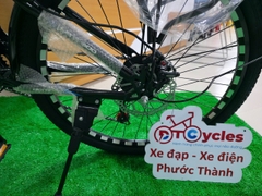 Xe đạp địa hình Abraham Bánh 24 inch Có đề Hợp kim màu Đỏ-Đen