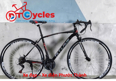 Xe đạp đua TKYLAUS Bánh 700c Hợp kim màu Đen-Đỏ