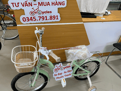 Xe đạp trẻ em nữ Fornix ZN16 màu Xanh Lá