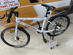 Xe đạp Touring CHAPMAN Bánh 600 Có đề màu Trắng-Bạc
