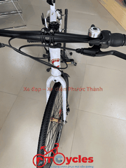 Xe đạp Touring CHAPMAN Bánh 600 Có đề màu Trắng-Bạc