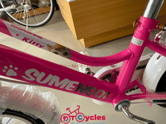 Xe đạp trẻ em nữ PTCYCLES171 12 màu Hồng đậm
