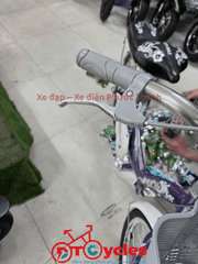 Xe đạp trẻ em nữ PTCYCLES Windows 500 Sườn đơn thiên nga màu Tím