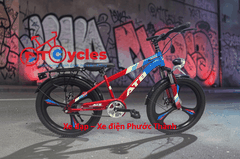Xe đạp trẻ em nam ATB MTB-M22 màu Đỏ-Xanh Dương