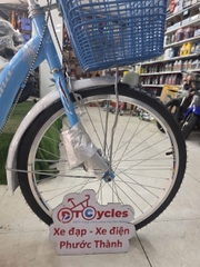 Xe đạp nữ PTCYCLES Windows 580 Sườn đơn thiên nga màu Xanh Biển