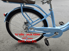 Xe đạp nữ Mochi M99 Sườn đôi 24 màu Xanh Biển