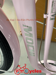 Xe đạp trẻ em nữ Mochi M99 Sườn đôi 22 màu Hồng