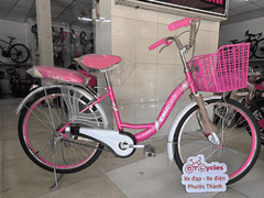 Xe đạp nữ PTCYCLES Windows 580 Sườn đơn thiên nga màu Hồng