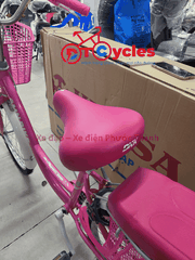 Xe đạp nữ PTCYCLES Windows 580 Sườn đơn thiên nga màu Hồng 2