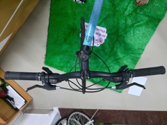 Xe đạp Touring Abraham Bánh 700c Có đề màu Đen-Xanh Dương