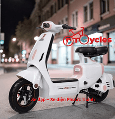 Xe điện JVC G9 SMART V1 màu Trắng Hồng