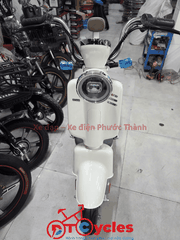 Xe điện Hitasa Q8 Bánh lùn màu Kem
