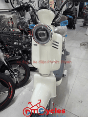 Xe điện Hitasa Q8 Bánh lùn màu Kem