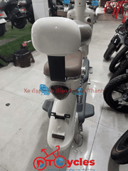 Xe điện Hitasa Q8 Bánh lùn màu Kem