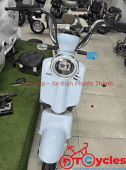 Xe điện Hitasa Q8 Bánh lùn màu Xanh Ngọc