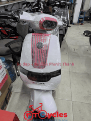 Xe điện Hitasa SEVI màu Trắng ánh Hồng
